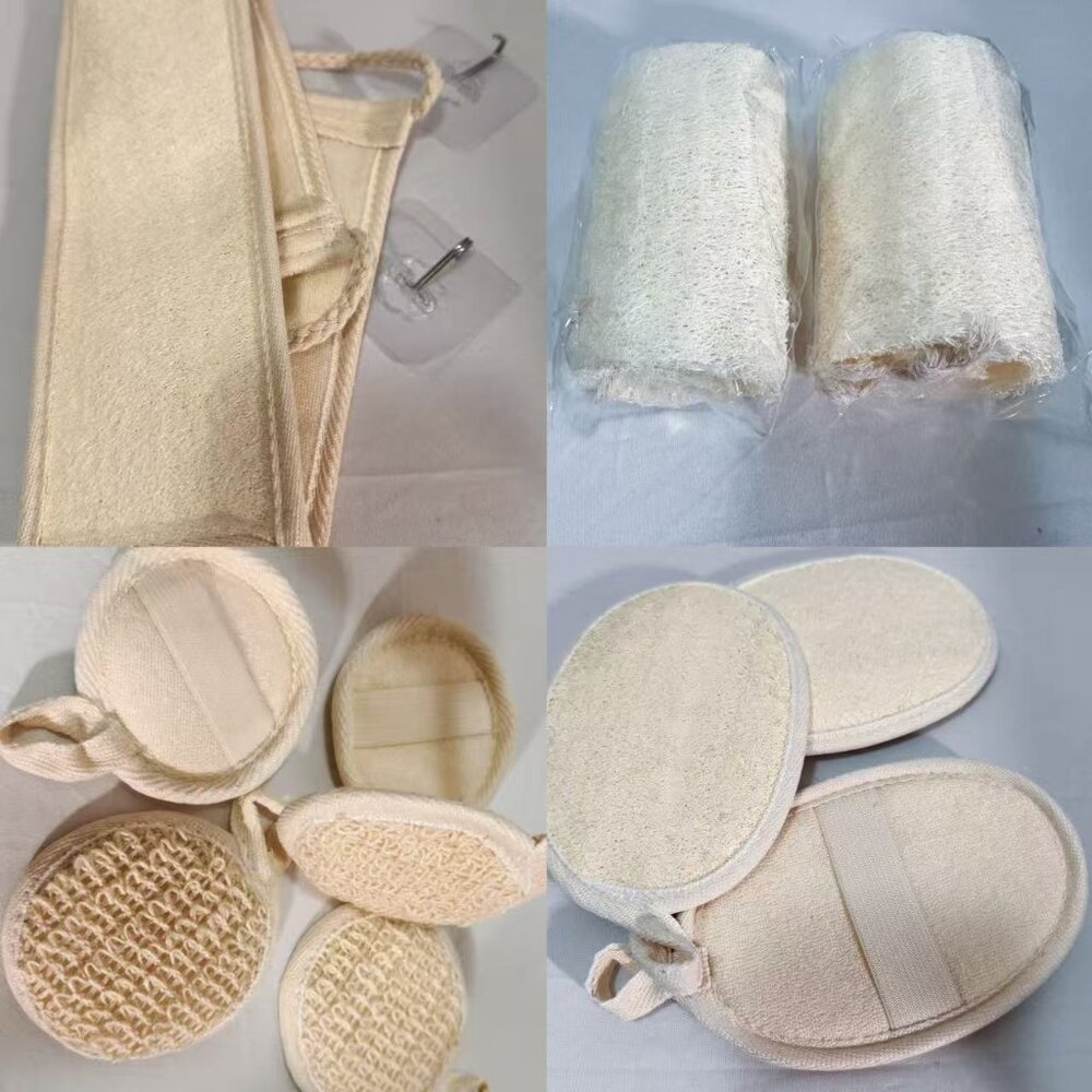 Natural Shower Loofah Eco-Friendly Egyptian Sponge 11Packs - Picture 2 of 15